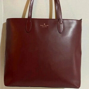Kate spade plum leather satchel handbag